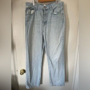 7 For All Mankind Men Light Wash Easy Straight Jeans